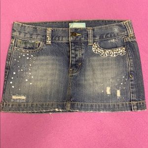 Hollister Sequence Denim Skirt Size:1